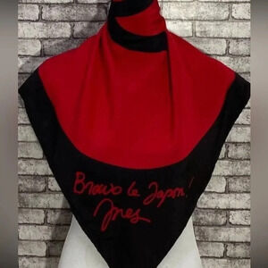 Chanel 100% Silk Scarf, “Bravo le Japon!"